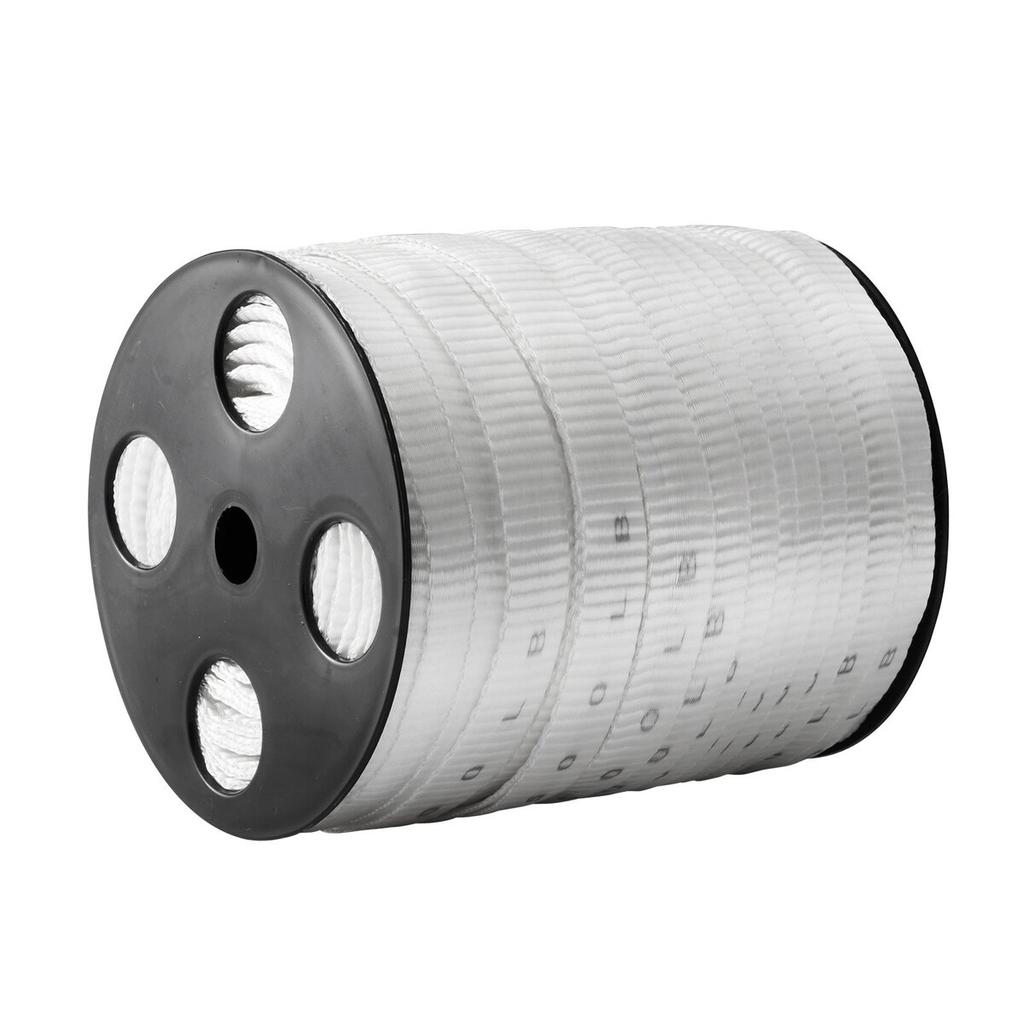 Polyester Pull Tape, 3/4" x 265' Mule Tape Flat Rope, 2500 lbf Tensile Capacity, Printed Webbing Cable Pulling Tape for Packaging, Gardening,