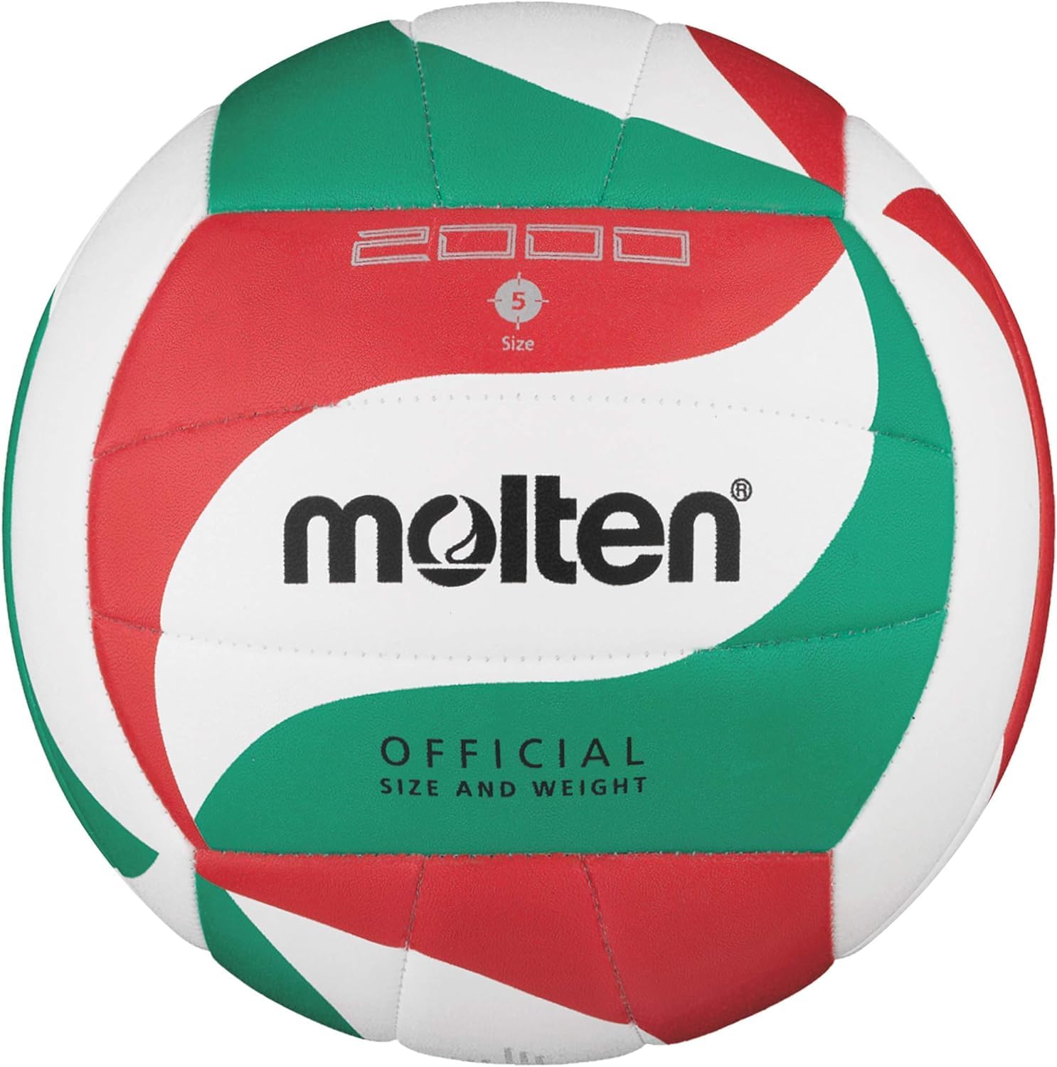 

Molten Volleyball V5M2000 Indoor and Outdoor Use Red White, Blue,