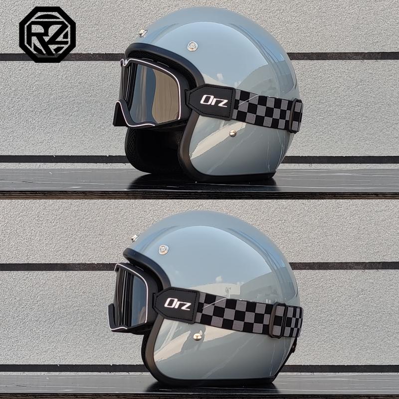 Free Shipping DOT Approved Retro Motorcycle Helmet Casco 3/4 Open Face  Helmet Cafe Racer Helmet Chopper Helmet Capacete