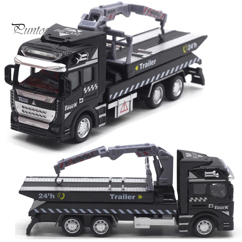 Puntos Kids Toy Realistic Alloy Police Rescue Transport Vehicle Pull back Car Eucation
