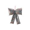 Hanging Christmas Sequin Bow Retro Exquisite Christmas Tree Ornament Sparkling Christmas Bow Pendant New Year Decoration