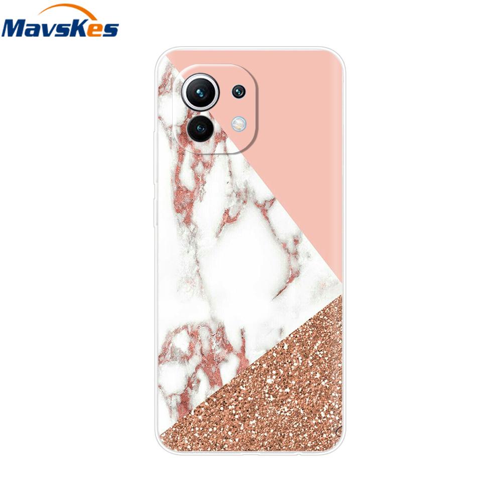 Case For Xiaomi 11 Lite NE 5G Soft TPU Silicone Cover For Xiaomi Mi 11 Lite Mi11 Lite Cases For Xiomi Mi 11 Funda Fashion Bumper