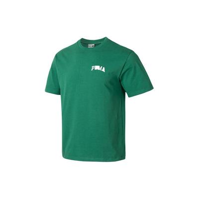 Buchstabenstickerei Design Atmungsaktiv Sportlich Lässig Rundhalsausschnitt Kurzarm T-Shirt Herren Oberteile Grün 630352-37