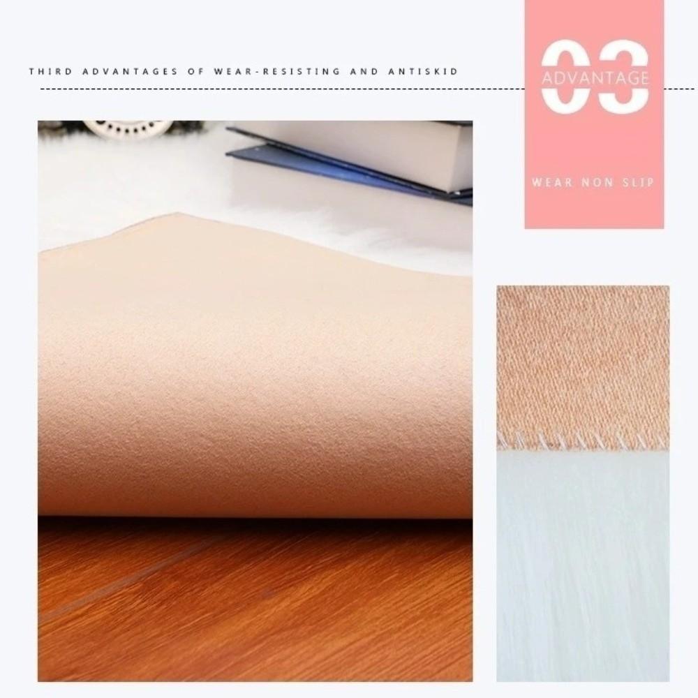 Cloud-Shaped Plush Carpet Artificial Wool Irregular Plush Carpet Warm Artificial Wool Rug Bedroom