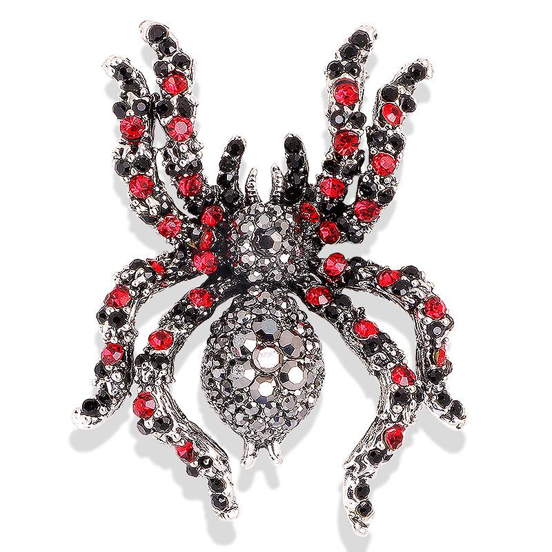 Animal Insect Grasshopper Spider Bee Crystal Brooch