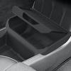 For 25Tesla Model Y Standard Central Control Storage Box Large Capacity Under Console Armrest Organizer Tray TPE Protection Mat