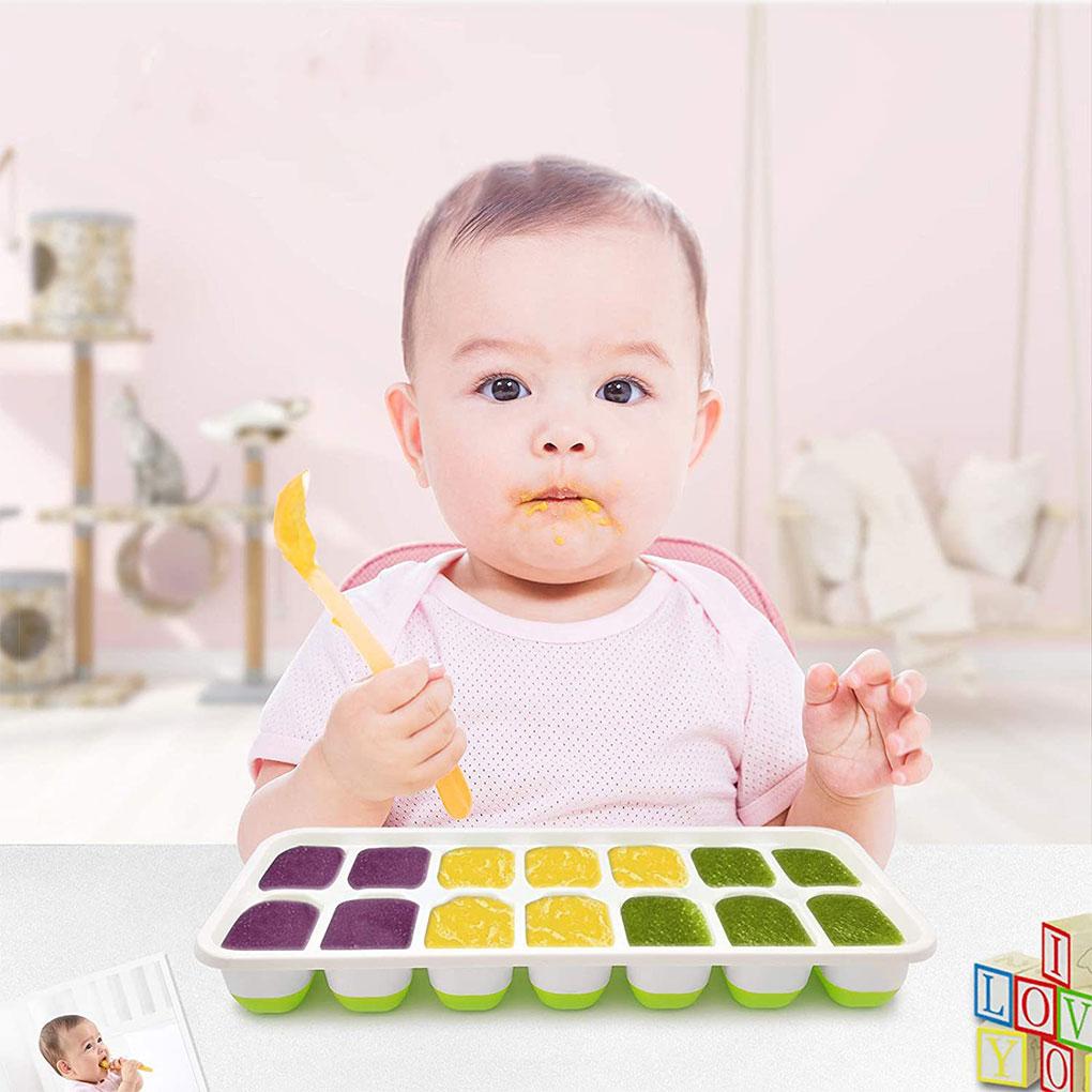 Ice Mold Cube Maker DIY Tray Kitchen Gadget Silicone Smooth Surface Household Accessories Washable Cream Makers