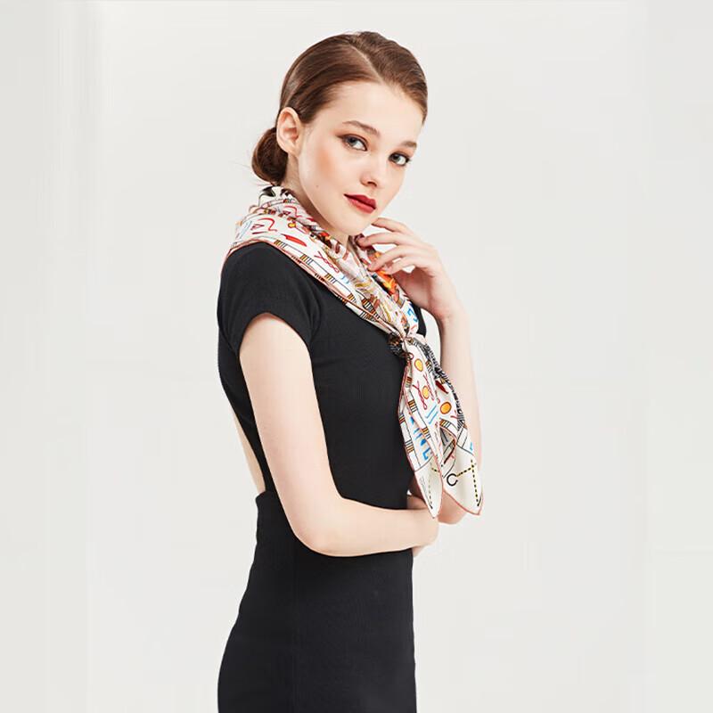 Aurora Series Nile River Silk Scarf