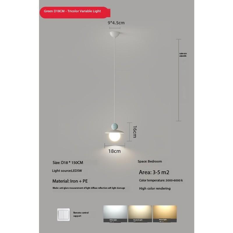 Candelabru cu LED nordic de lux kawaii suspendat noptieră dormitor acasă camera copiilor studiu lampă suspendată decorativă de lux