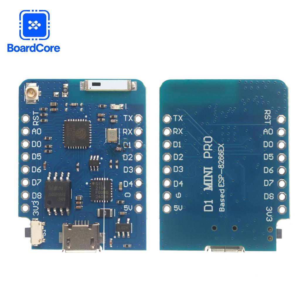 D1 Mini Pro ESP8266 NodeMcu 4MB Bytes Lua WIFI Internet of Things Development Board Based ESP8266 for Arduino