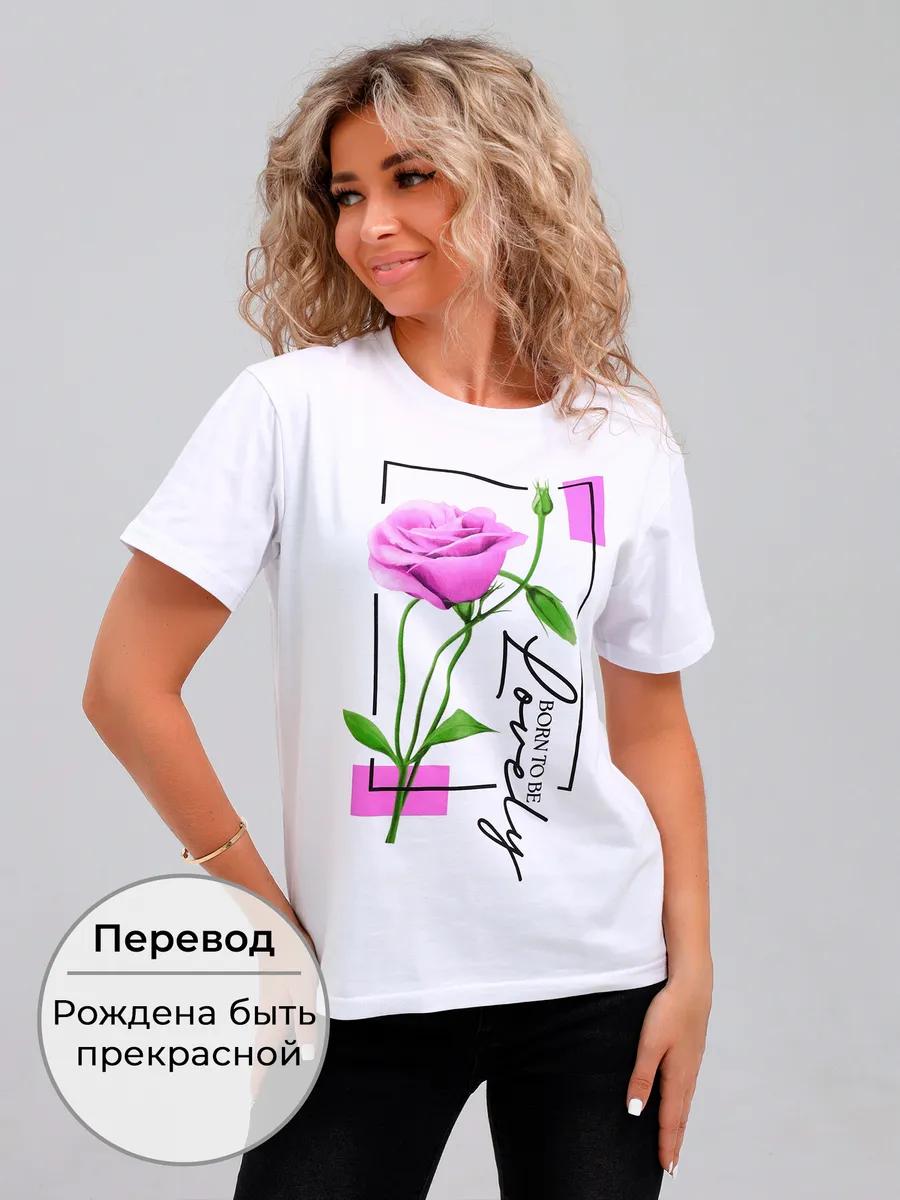 Базовая футболка с принтом M