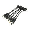 DC Power Cable 5521 Female to Multi Size Male Jack Adapter Stable Transmission Connector for Home Office Electronic Power Supply