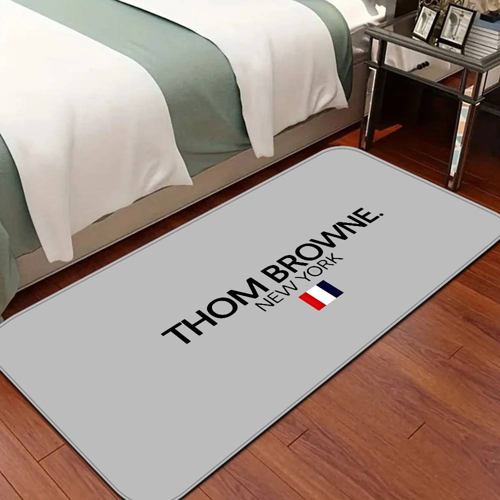 Fashion Brand T-Thom B-Brown Floor Mat INS Style Soft Bedroom Floor House Laundry Room Mat Anti-skid Household Carpets