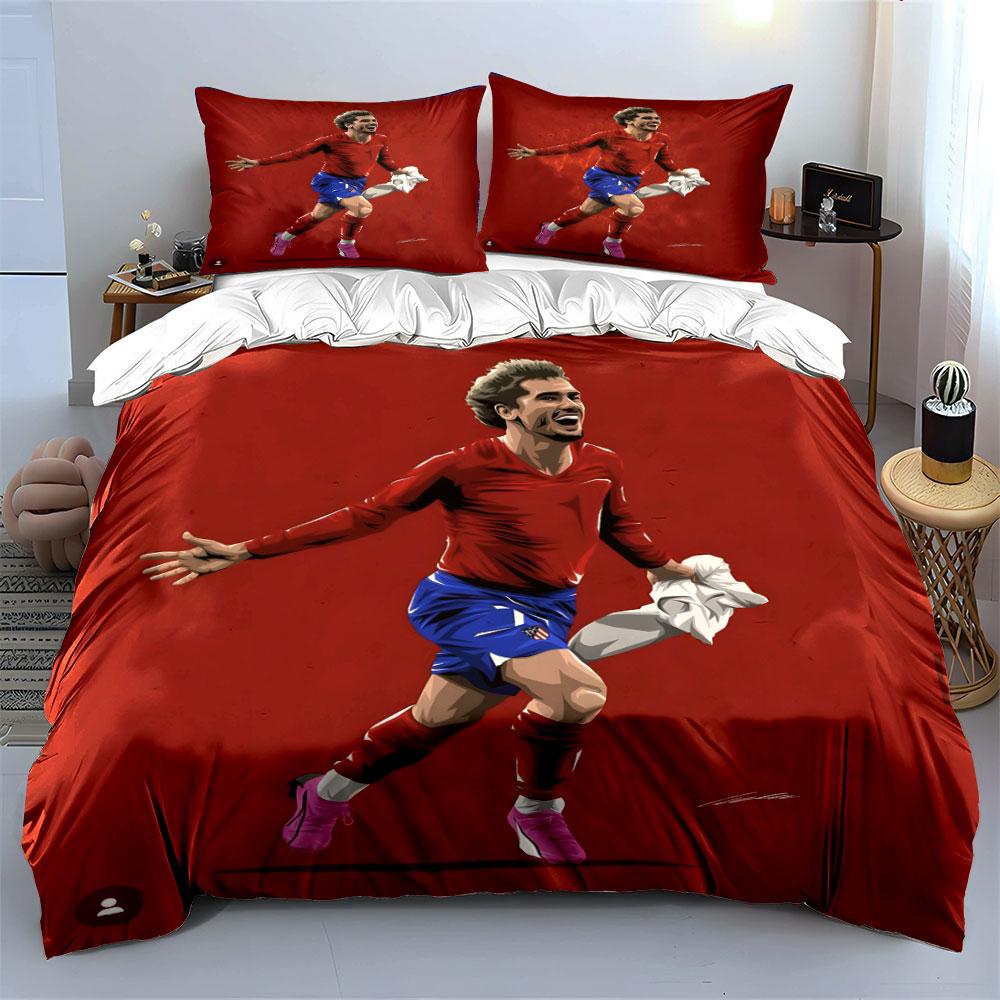 Soccer player graphic design. Bedding sets Duvet cover sets Duvet covers Pillowcases(1* Duvet Cover 2* Pillowcases without duvet insert)