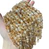 6x8mm Natural Yellow Topaz Irregular Loose Beads for DIY Bracelets and Jewelry Accessories