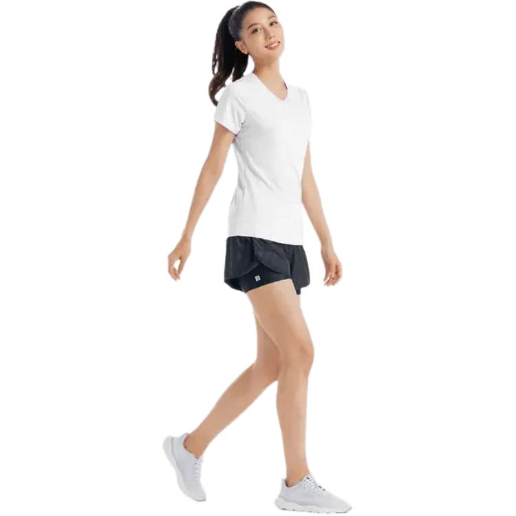 DECATHLON Crew Neck Quick Dry Breathable Short Sleeve T-Shirt Women's White