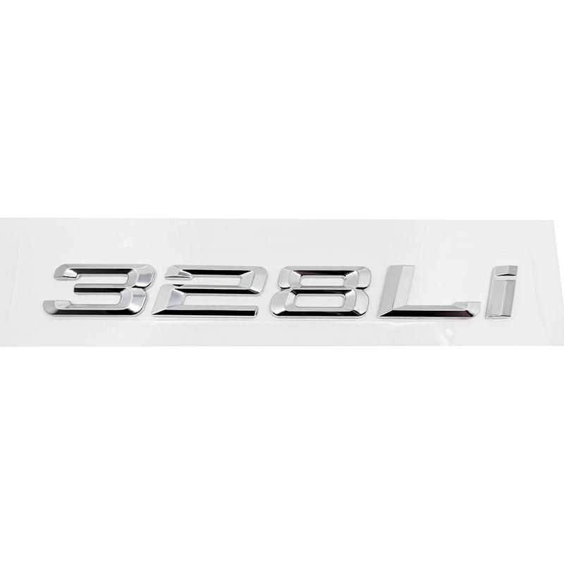 Car 3D ABS Trunk 320Li 325Li 328Li 330Li 335Li Letters Logo Badge Emblem Decal Sticker For BMW 3 Series E90 E91 F30 F31 F34