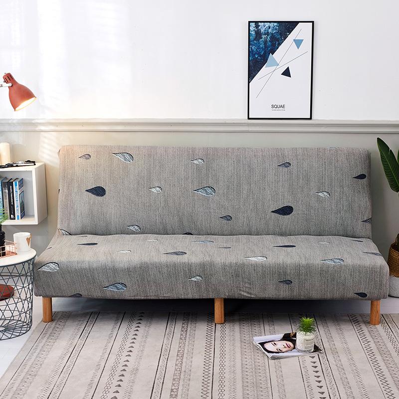 Stretch Folding Sofa Bed Cover Four Seasons Fabric Sofa Cover Full Covered All-Inclusive Double Three-Person Gloves without Support