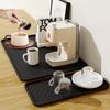 2 In 1 Coffee Machine Mat Waterproof Drain Pad Easy To Clean Coffee Bar Mat  Home