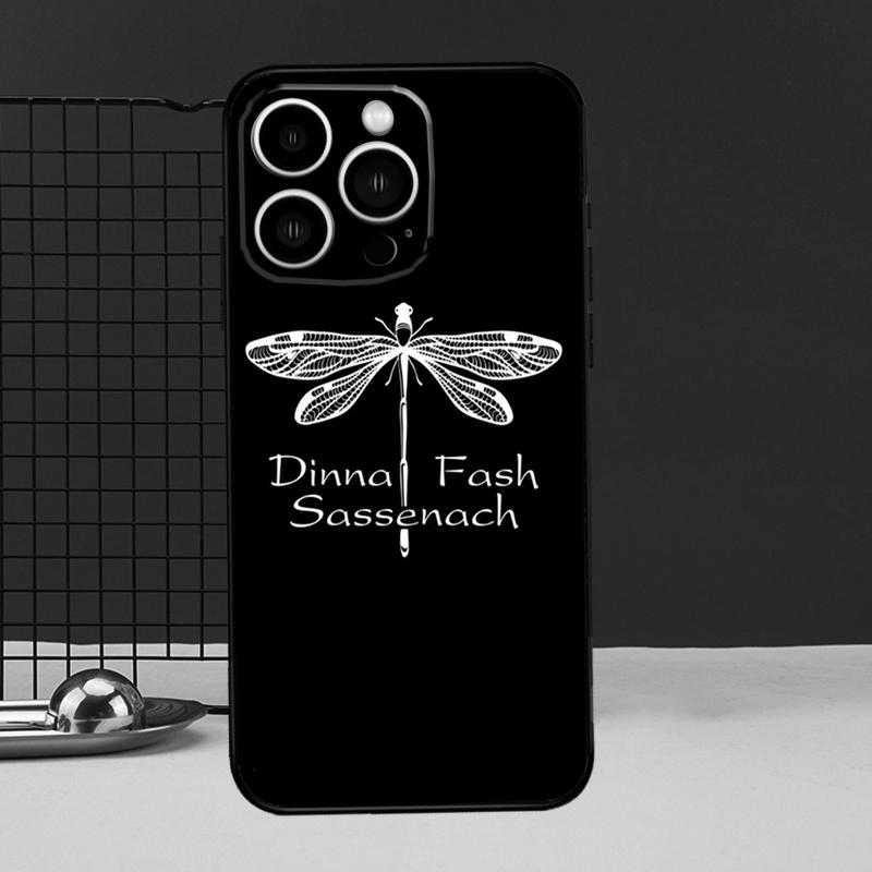 Outlander Sassenach Dragonfly Case For iPhone 16 15 14 13 12 11 Pro Max X XR XS 7 8 Plus 12 13 Mini Bumper Cover