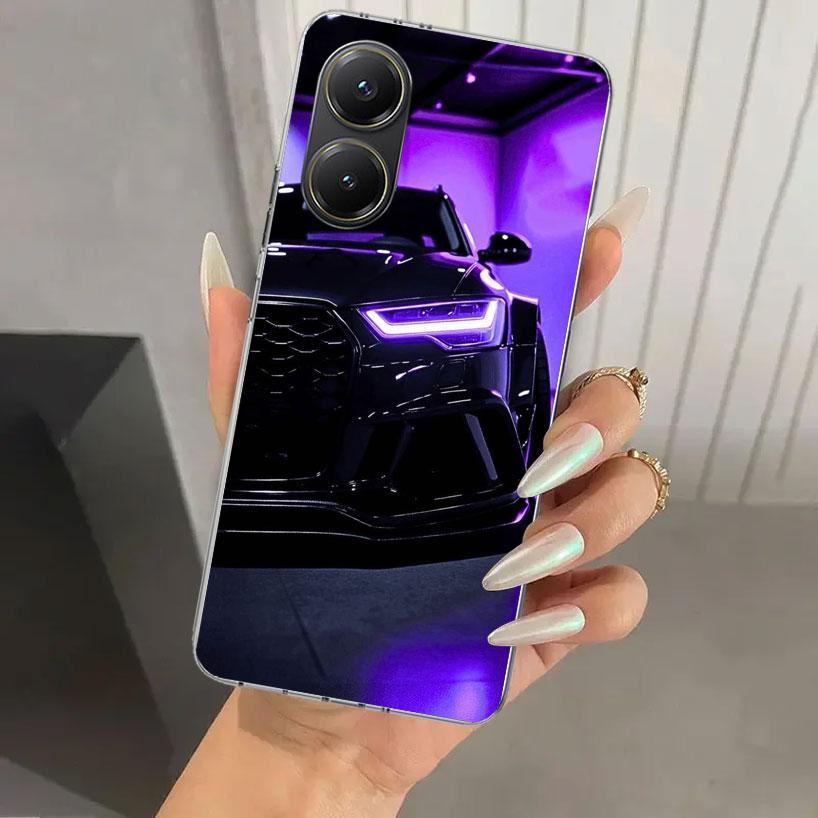 R-S 6 7 8 Sport Car Phone Case for Xiaomi Poco X5 X6 X7 Pro F7 Ultra M7 Redmi 15 15C 13 13C 12 12C 10 10A 10C 9 9A 9C 9T Shell P