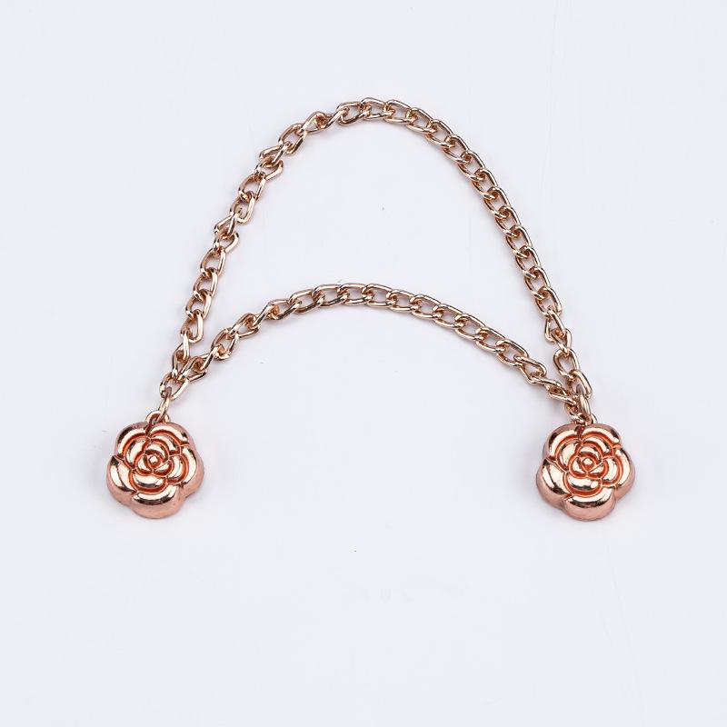 Wielofunkcyjny Magnetyczny Klips do Ubrań z Łańcuszkiem Metalowe Guziki Klips Ubrania Szalik Nogawki Spodni Mankiet Mocujący Magnes Pin