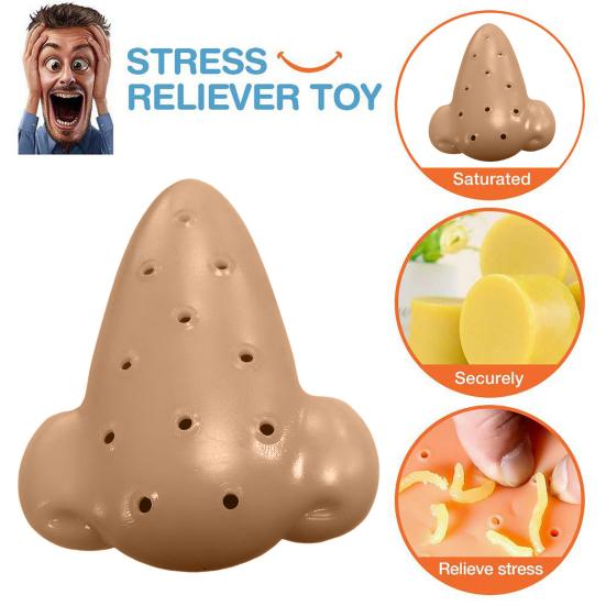 Nose Acne Popping Toy with 30ML Refill Solution Stress Relief Nose Pimple Squeeze