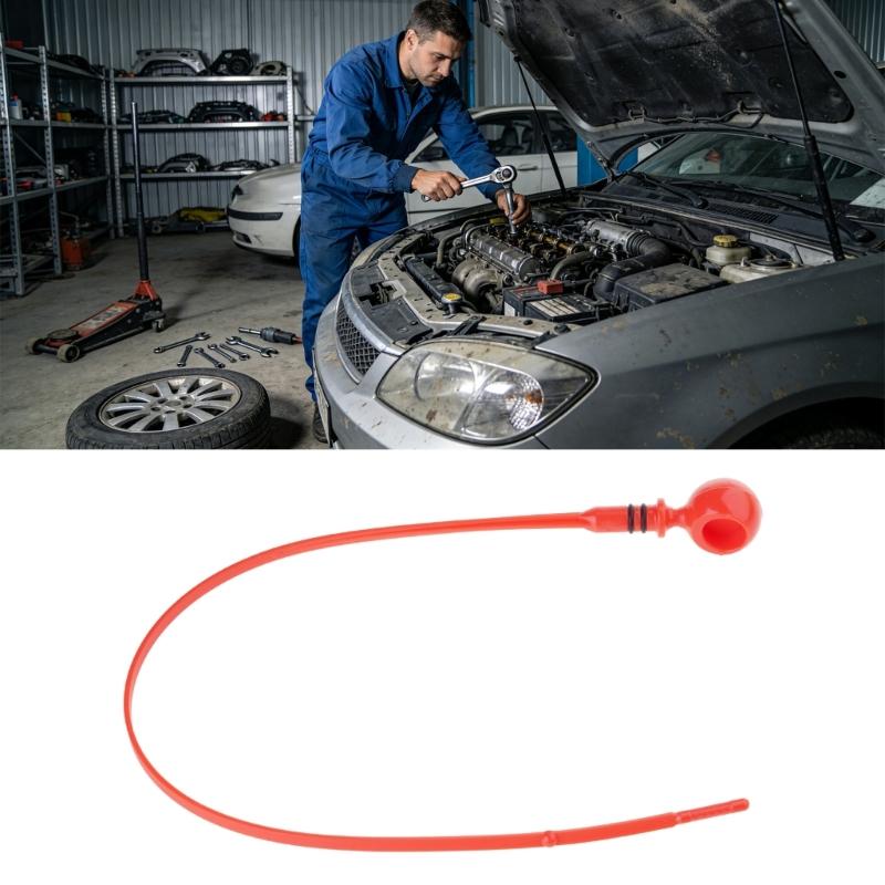 Oil Level Dipstick Replacement Part for 2006-2016 Model-Year Fitment, Plastic Check Stick With Round Pull Handle for Routine Service Use