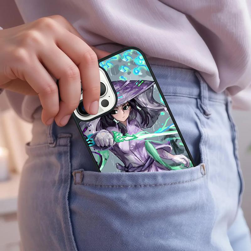 Anime Girl Samurai Phone Case For iPhone 17 Air 15 16e 14 13 Pro Max Coque 12 11 Pro Max PLUS Cover