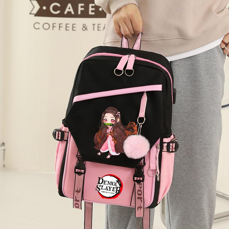 Anime Demon Slayer Backpack Teen Girl Boy Back To School Backpack Children School Bag Women Rucksack Travel Cartoon Bag Mochilas