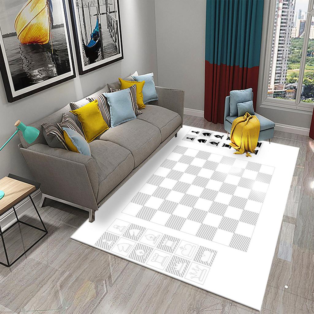 Small Rug Bedroom Living Room Floor Mat Non-slip Rug Chess Flying Chess Rug Game Mat Children's Rug