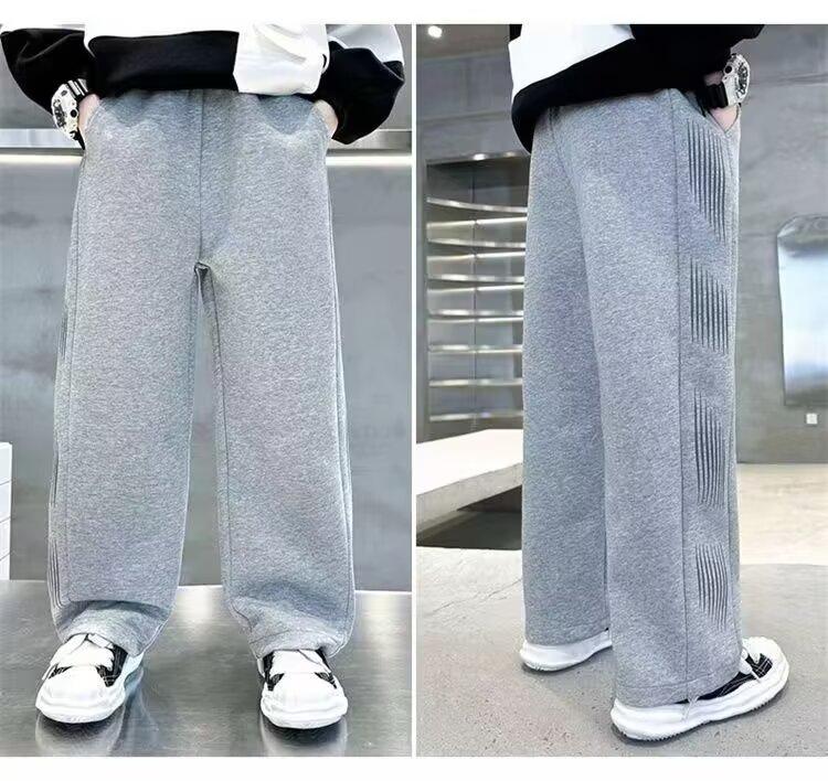 Spring Claws Kids' Wide-Leg Casual Pants 2024 - Loose, Long Sport Trousers for Spring & Autumn