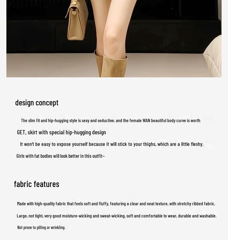 2026 Women's Gray V-Neck Slim Fit Short Skirt - Sexy Winter Inner Wear Dress