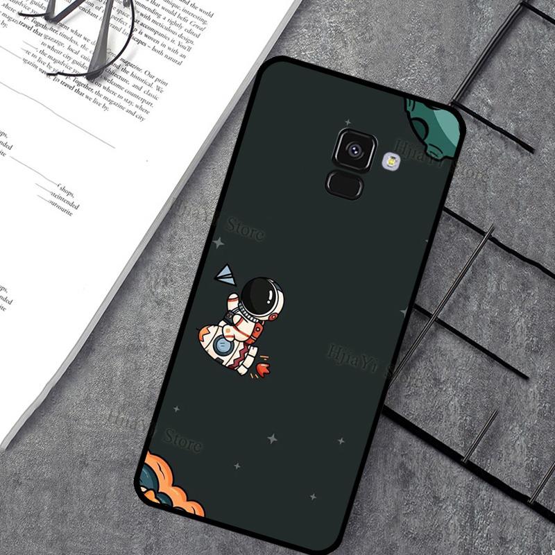 Space Aesthetic Spaceman Astronaut Phone Case For Samsung J7 J5 J3 J1 2016 A3 A5 2017 J4 J6 Plus J8 A7 A8 A9 2018 Case Cover