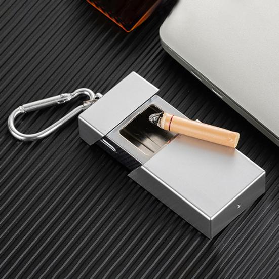 Ashtray Good Seal Drawer Design Oblong Shape No Odor Spilling Waterproof Ash Storage Portable Pocket Smoke Ash Tray with Lid Key Household Supplies