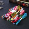 50pcs Friendship Bracelet Thread Set, Rainbow Cotton & Silk Embroidery Threads for Cross Stitch, DIY Bracelet Making