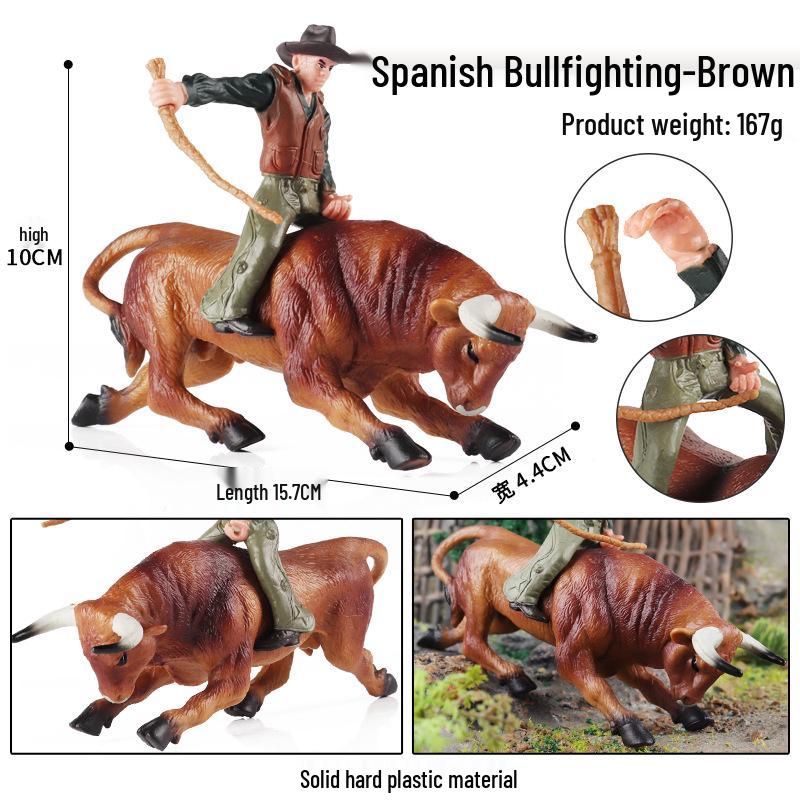 Wild Safari Animal Figurines: Giraffe, Elephant, Rhinoceros, Brown Bear, Tiger, Lion, Leopard, Hippopotamus - Solid Cognitive Toys