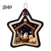 Festive Wall Fireplace Decoration Felt Christmas Pendant, Decorative Hanging Ornament for Holiday Home Decor, Indoor Outdoor Tree Decorations