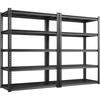Multi-Layer Metal Rack Shelf Strong Load-Bearing Quick Installation Heavy Duty Shelving Steel Construction Storage Shelves