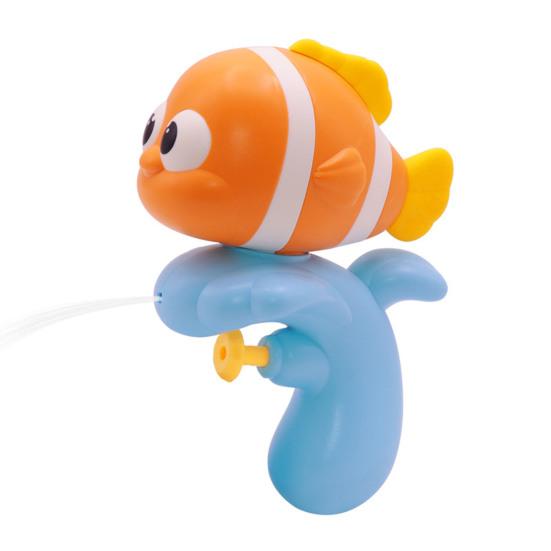 

Мультяшная рыбка-брызгалка для детей Ручная игрушка-сжималка для бассейна, пляжа, игр на свежем воздухе Безопасная, веселая Летний подарок для купания для мальчиков A