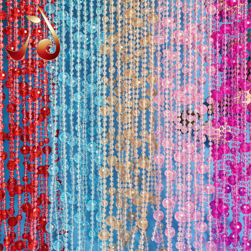 Cadena de Cortina de Cuentas Acrílicas: Pasillo de Cristal para Boda, Decoración de Techo, Cristal de Imitación, Cadena de Cuentas para Árbol de Navidad.