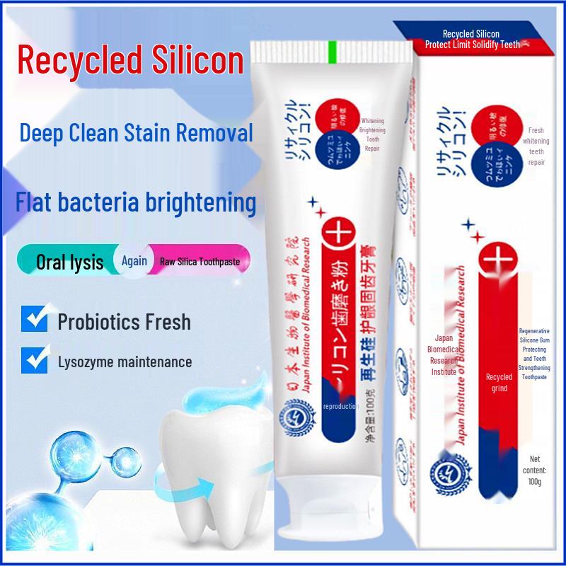 

Японська антибактеріальна зубна паста з діоксидом кремнію: Зміцнює, Захищає та Відновлює Зуби зі Свіжістю Проти Карієсу