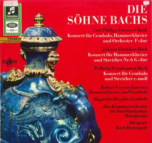 

LP Record KARL RISTENPART, KAMMERORCHESTER DE - Die Sohne Bachs / Carl Philipp Eman SMC95010 COLUMBIA 1963 Germany Classical Used