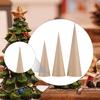 3Pcs Paper Mache Cones Open Bottom DIY Art Crafts Christmas Tree Decoration for Halloween Decorations Scrapbooking Decorating
