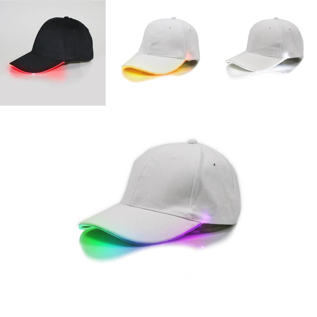 Vibrant Lighted Baseball Cap With Two Glow Modes Perfect For Night Sports And Celebrations
