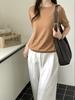 Women's Five-Sleeve Wool Base Layer Sweater - 100% Fine Knit, Autumn/Winter Simple Style