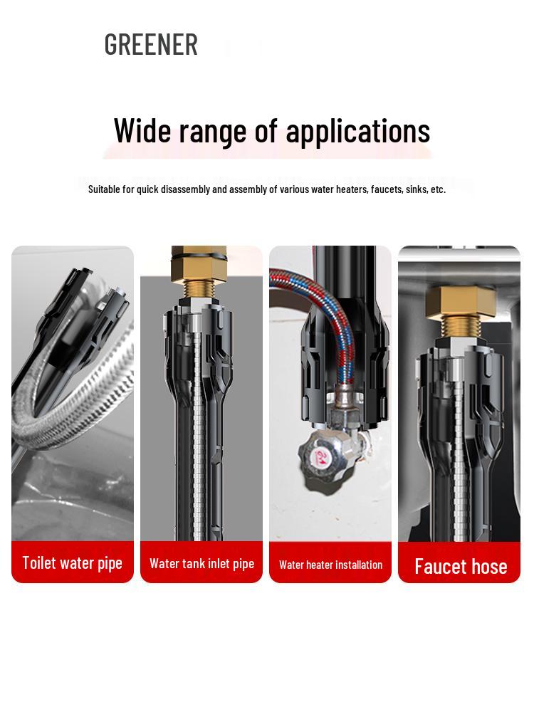 Universal 8-in-1 Sink Wrench: Multifunctional Tool for Water Pipe and Faucet Installation