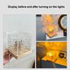 Dynamic Water Ripple Night Light Remote Control Rotating Water Wave Night Light 6 Colors Water Ripple Cube Colorful Night Light