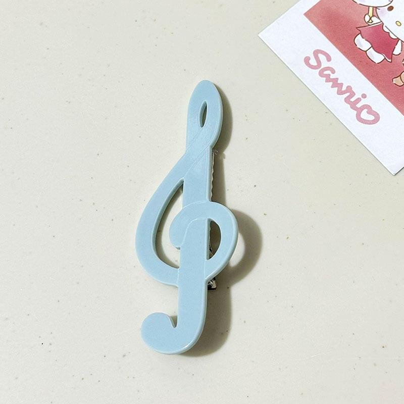 5Pcs Y2K Vintage Music Symbol Hair Clips Retro Side Bang Clip Sweet Cute Hairpin Fashion Aesthetic Hair Accessories