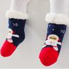 Krdevn Baby Socks - Rends Baby Slipper Socks Christmas Toddler Fuzzy Socks Warm Non Winter Socks - Socks for Baby Girl,Color:Navy,Size:2-4 Years